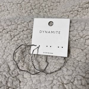 Silver Zig-Zag Hoops (BOGO FREE)